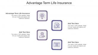 Advantage Term Life Insurance Ppt Powerpoint Presentation Ideas Files Cpb