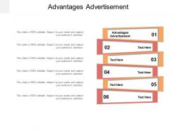 Advantages advertisement ppt powerpoint presentation gallery format ideas cpb
