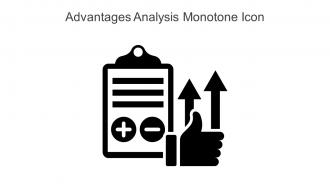 Advantages Analysis Monotone Icon In Powerpoint Pptx Png And Editable Eps Format