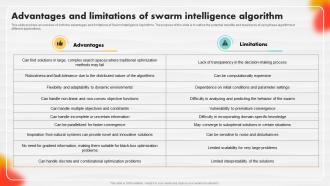 Advantages And Limitations Of Swarm Intelligence Algorithm Soft Computing