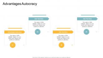 Advantages Autocracy In Powerpoint And Google Slides Cpb