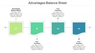 Advantages balance sheet ppt powerpoint presentation show cpb