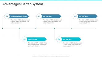 Advantages Barter System In Powerpoint And Google Slides Cpb