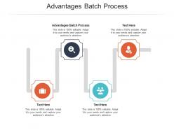 Advantages batch process ppt powerpoint presentation inspiration examples cpb