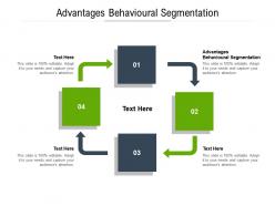 Advantages behavioural segmentation ppt powerpoint presentation icon styles cpb