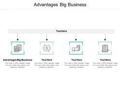 Advantages big business ppt powerpoint presentation outline example introduction cpb
