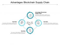 Advantages blockchain supply chain ppt powerpoint presentation inspiration layout ideas cpb