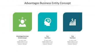 Advantages business entity concept ppt powerpoint presentation pictures graphics cpb