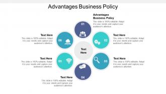 Advantages business policy ppt powerpoint presentation show cpb