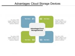 Advantages cloud storage devices ppt powerpoint presentation show example topics cpb