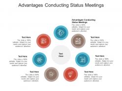 Advantages conducting status meetings ppt powerpoint presentation portfolio display cpb