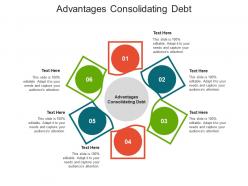 Advantages consolidating debt ppt powerpoint presentation show display cpb