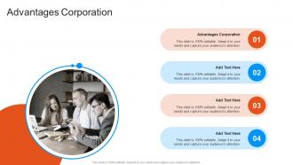 Advantages Corporation About Future In Powerpoint And Google Slides Cpb