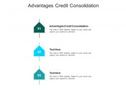 Advantages credit consolidation ppt powerpoint presentation portfolio elements cpb