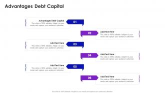 Advantages Debt Capital In Powerpoint And Google Slides Cpb