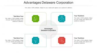 Advantages delaware corporation ppt powerpoint presentation pictures templates cpb