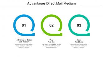 Advantages direct mail medium ppt powerpoint presentation pictures cpb