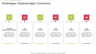 Advantages Disadvantages Commerce In Powerpoint And Google Slides Cpb