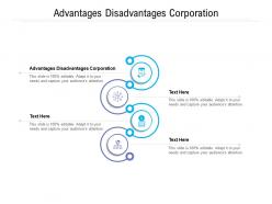 Advantages disadvantages corporation ppt powerpoint presentation ideas cpb