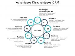 Advantages disadvantages crm ppt powerpoint presentation slides templates cpb
