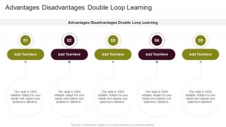 Advantages Disadvantages Double Loop Learning In Powerpoint And Google Slides Cpb