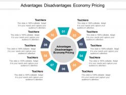 Advantages disadvantages economy pricing ppt powerpoint presentation infographic template cpb