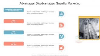 Advantages Disadvantages Guerrilla Marketing In Powerpoint And Google Slides cpb