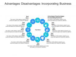 Advantages disadvantages incorporating business ppt powerpoint presentation ideas example cpb