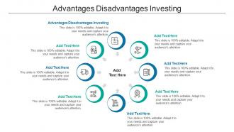 Advantages Disadvantages Investing Ppt Powerpoint Presentation Summary Layouts Cpb