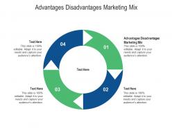Advantages disadvantages marketing mix ppt powerpoint presentation show design inspiration cpb