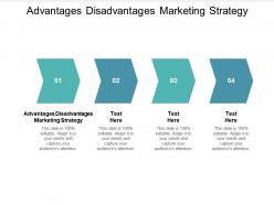Advantages disadvantages marketing strategy ppt powerpoint presentation ideas slides cpb