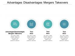 Advantages disadvantages mergers takeovers ppt powerpoint presentation outline microsoft cpb