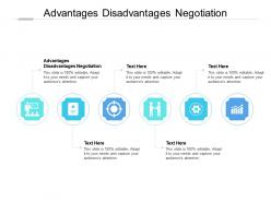 Advantages disadvantages negotiation ppt powerpoint presentation gallery outfit cpb