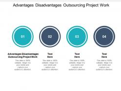 Advantages disadvantages outsourcing project work ppt powerpoint presentation styles images cpb