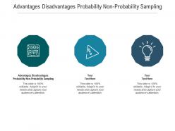 Advantages disadvantages probability non probability sampling ppt powerpoint presentation visual cpb