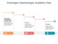 Advantages disadvantages qualitative data ppt powerpoint presentation model influencers cpb