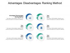 Advantages disadvantages ranking method ppt powerpoint samples cpb