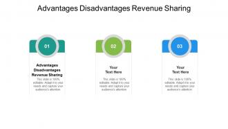 Advantages disadvantages revenue sharing ppt powerpoint presentation inspiration display cpb