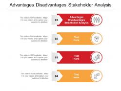 Advantages disadvantages stakeholder analysis ppt powerpoint presentation ideas example file cpb