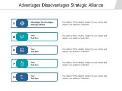 Advantages disadvantages strategic alliance ppt powerpoint presentation icon good cpb