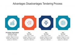 Advantages disadvantages tendering process ppt powerpoint presentation icon slide portrait cpb