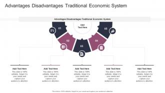 Advantages Disadvantages Traditional Economic System In Powerpoint And Google Slides Cpb