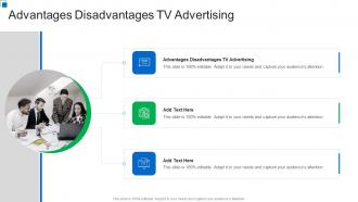 Advantages Disadvantages TV Advertising In Powerpoint And Google Slides cpb