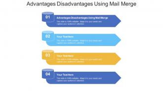 Advantages disadvantages using mail merge ppt powerpoint presentation styles graphics template cpb