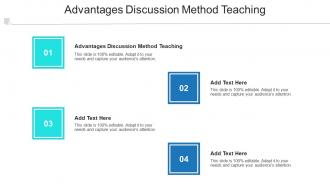 Advantages Discussion Method Teaching In Powerpoint And Google Slides Cpb