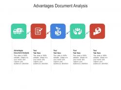 Advantages document analysis ppt powerpoint presentation infographics topics cpb