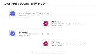 Advantages Double Entry System In Powerpoint And Google Slides Cpb
