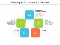 Advantages e commerce customers ppt powerpoint presentation professional icon cpb