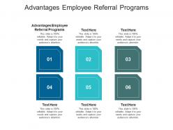 Advantages employee referral programs ppt powerpoint presentation ideas example topics cpb