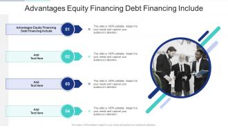 Advantages Equity Financing Debt Financing Include In Powerpoint And Google Slides Cpb
